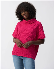 JOSEPH RIBKOFF GERANIUM JACQUARD TOP 