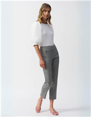 JOSEPH RIBKOFF WHITE BLACK PANTS 