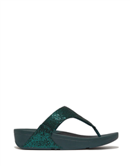 FIT FLOP TEAL GLITTERBALL TOE POST SANDAL