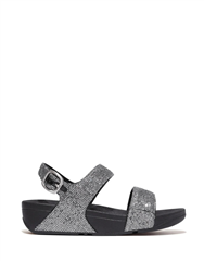 FIT FLOP SILVER LULU GLITTERBALL BACK STRAP SANDAL