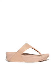 FIT FLOP BEIGE LULU SHIMMER TOE POST SANDAL