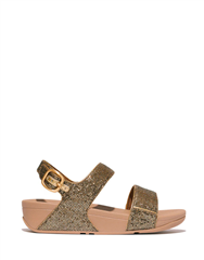 FIT FLOP OLD GOLD LULU GLITTERBALL BACK STRAP SANDAL 