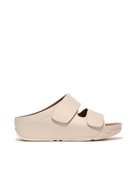 FIT FLOP BEIGE SHUV ADJUSTABLE LEATHER SLIDE