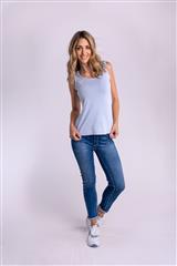 MADE IN ITALY LIGHT BLUE CAMI 