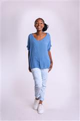 MADE IN ITALY BLUE TOP 