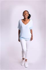 MADE IN ITALY LIGHT BLUE TOP