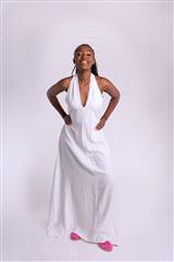 MADE IN ITALY WHITE SUMMER DRESS 