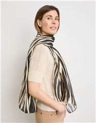 GERRY WEBER BLACK CREAM SCARF 