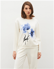 GERRY WEBER CREAM BLUE JUMPER 