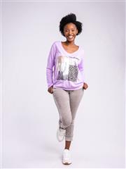 MADE IN ITALY LIGHT PURPLE YOU WILL SHINER TOP 