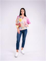 MADE IN ITALY PINK MULTI TOP 