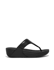 FIT FLOP BLACK LULU LEATHER SANDAL 