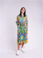 JOLIE LIME MULTI ISLA DRESS