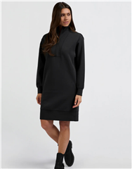 YAYA ANTHRACITE SWEAT DRESS 