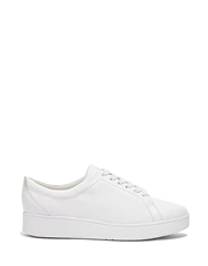 FIT FLOP WHITE RALLY LEATHER SNEAKER 