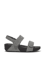 FIT FLOP PEWTER LULU ADJUSTABLE SHIMMERLUX SANDAL