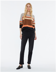 ANDAM MULTICOLOUR STRIPED JERSEY 