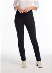 FDJ CHECK SLIM LEG PULL ON PONTE PANTS 