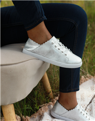 JULZ SILVER CHLOE SNEAKER 