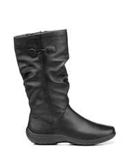 HOTTER BLACK DERRYMORE BOOTS 