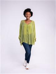 MADE IN ITALY GREEN BLOUSE 