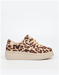 MISS BLACK LEOPARD PILOT1 SNEAKER 