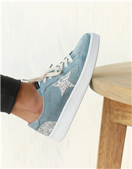 JULZ LIGHT BLUE MIA SNEAKER 