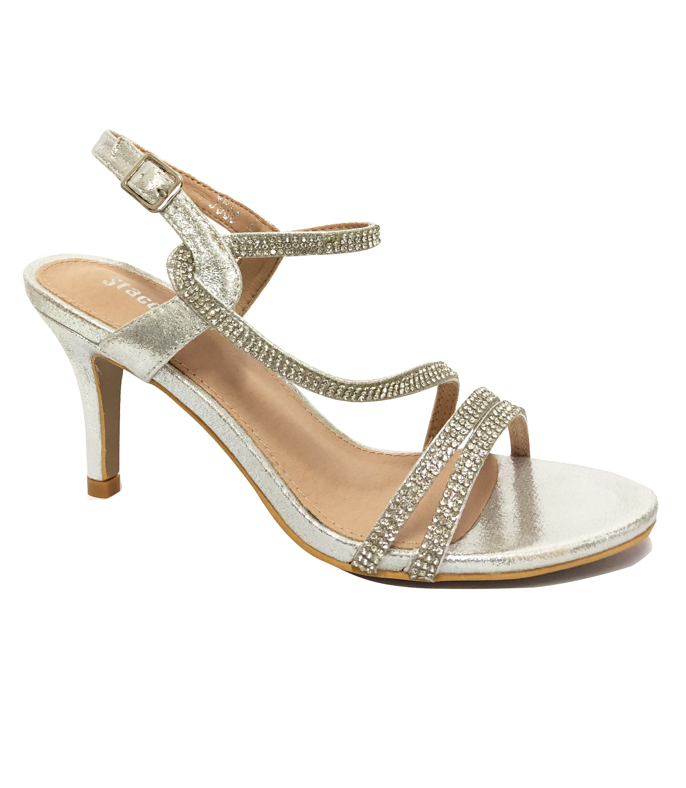 STACCATO SILVER DIAMANTE SLING BACK STILETTO | Rosella - Style inspired ...