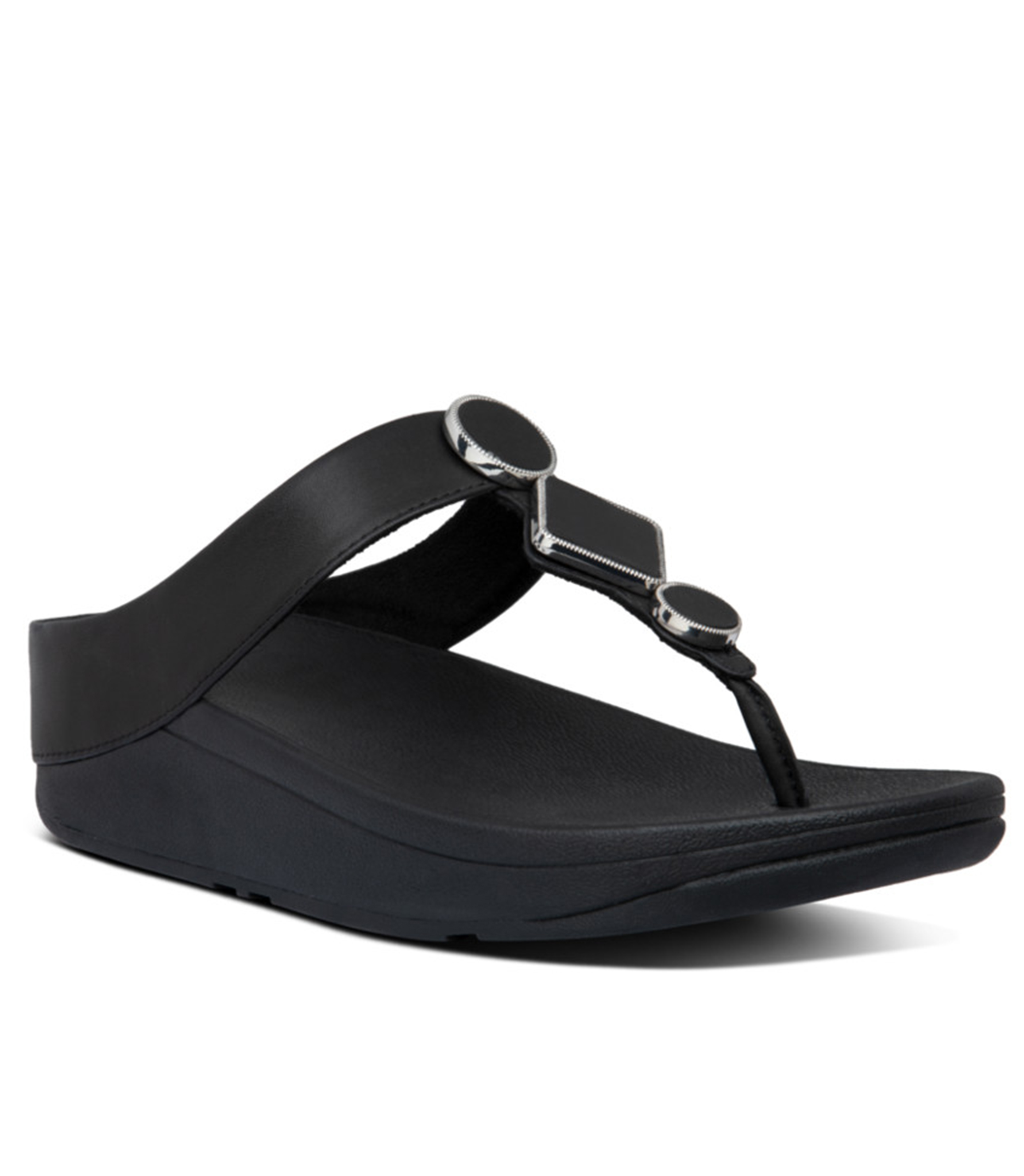 FIT FLOP ALL BLACK LEIA LEATHER TOE- THONGS | Rosella - Style inspired ...